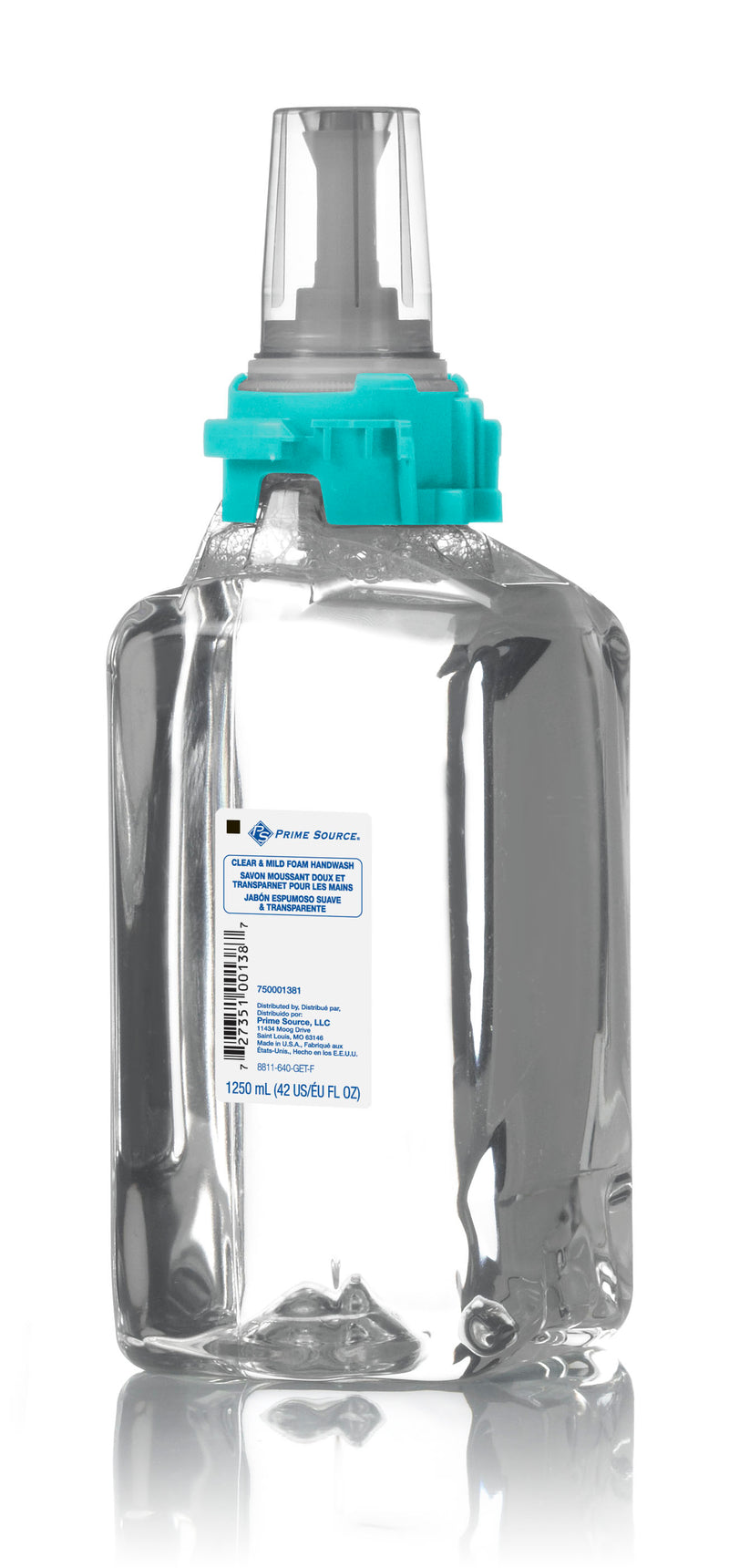 Prime Source Clear and Mild Foam Handwash Refill, 1250 ML - 3/Case
